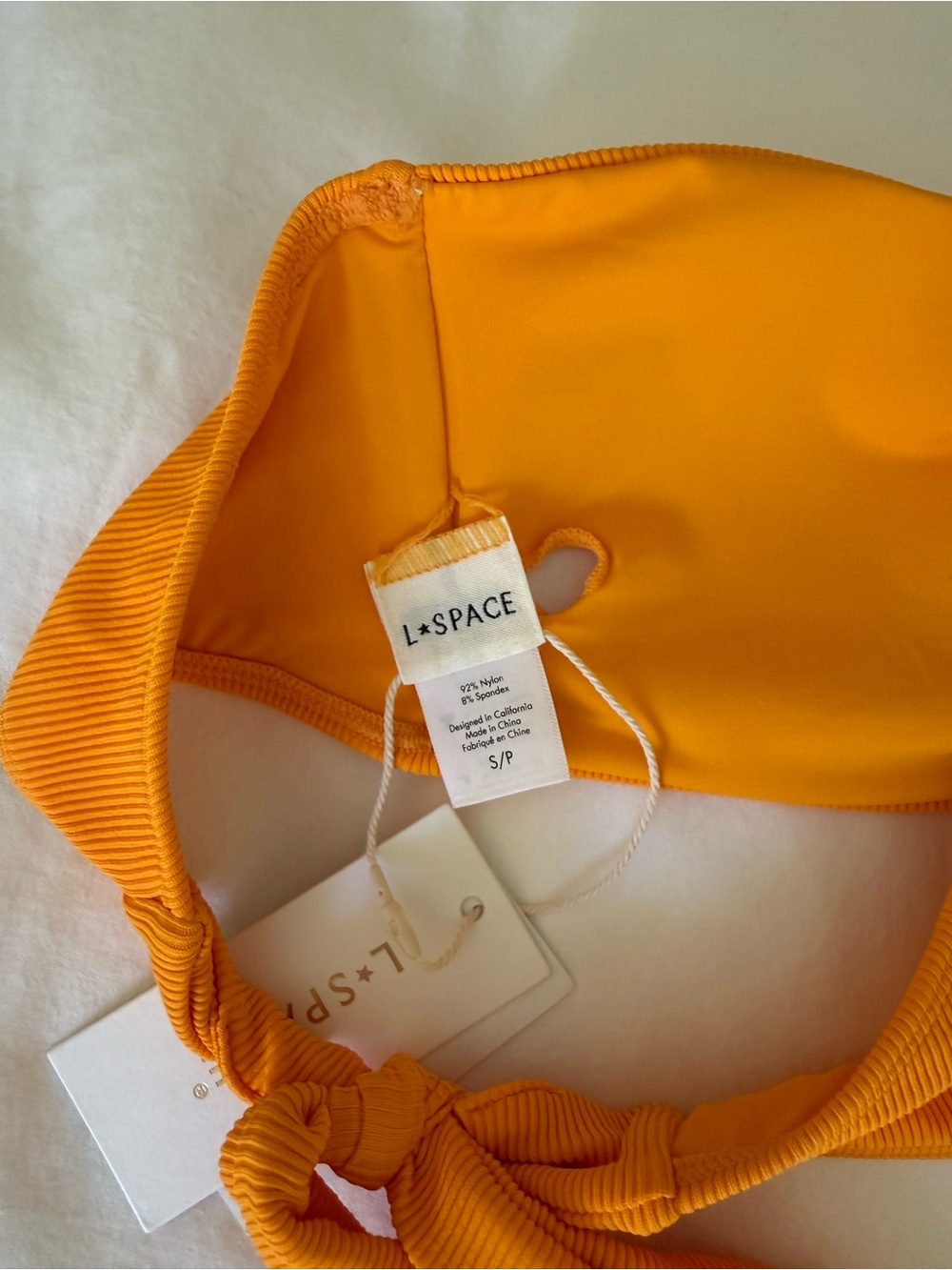 l*space Golden Yellow Ribbed Bikini Set - Picture 4 of 5
